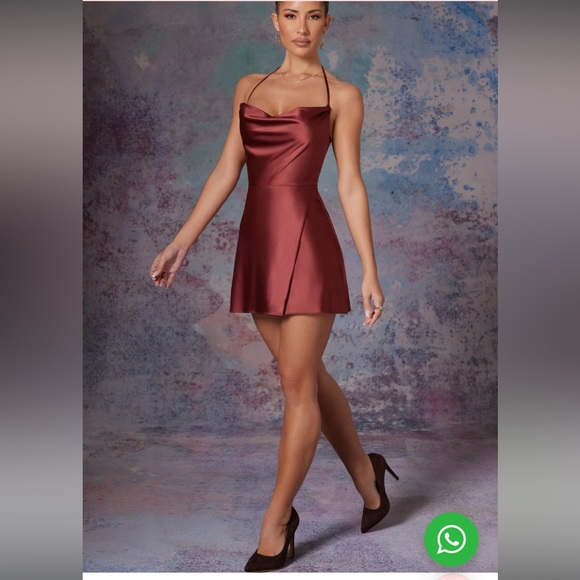 Oh Polly Lenora dress in brick color - Picture 4 of 7